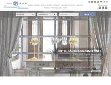 Tablet Screenshot of hotel-daumesnil.com